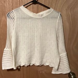Alta Ivory bell Sleeve Sweater